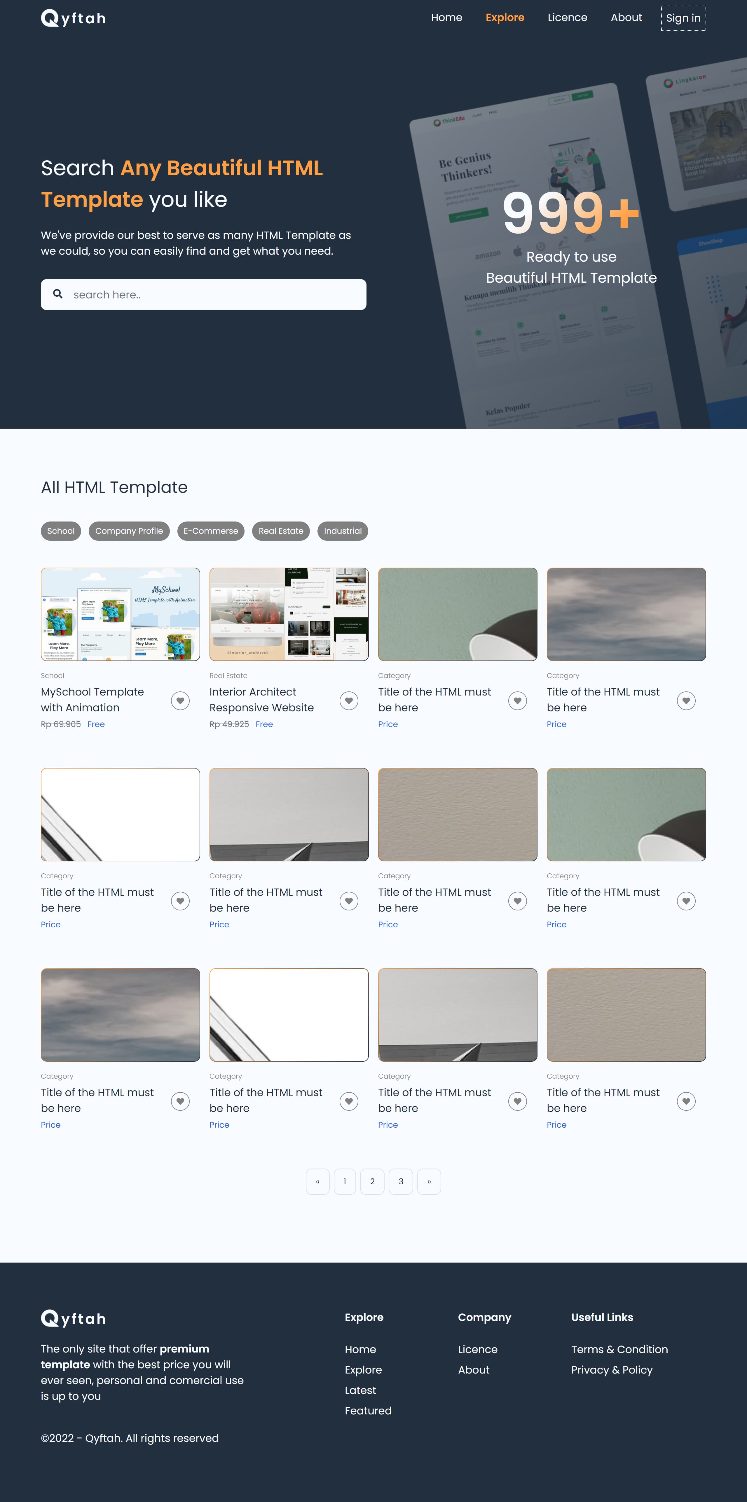 Landing page