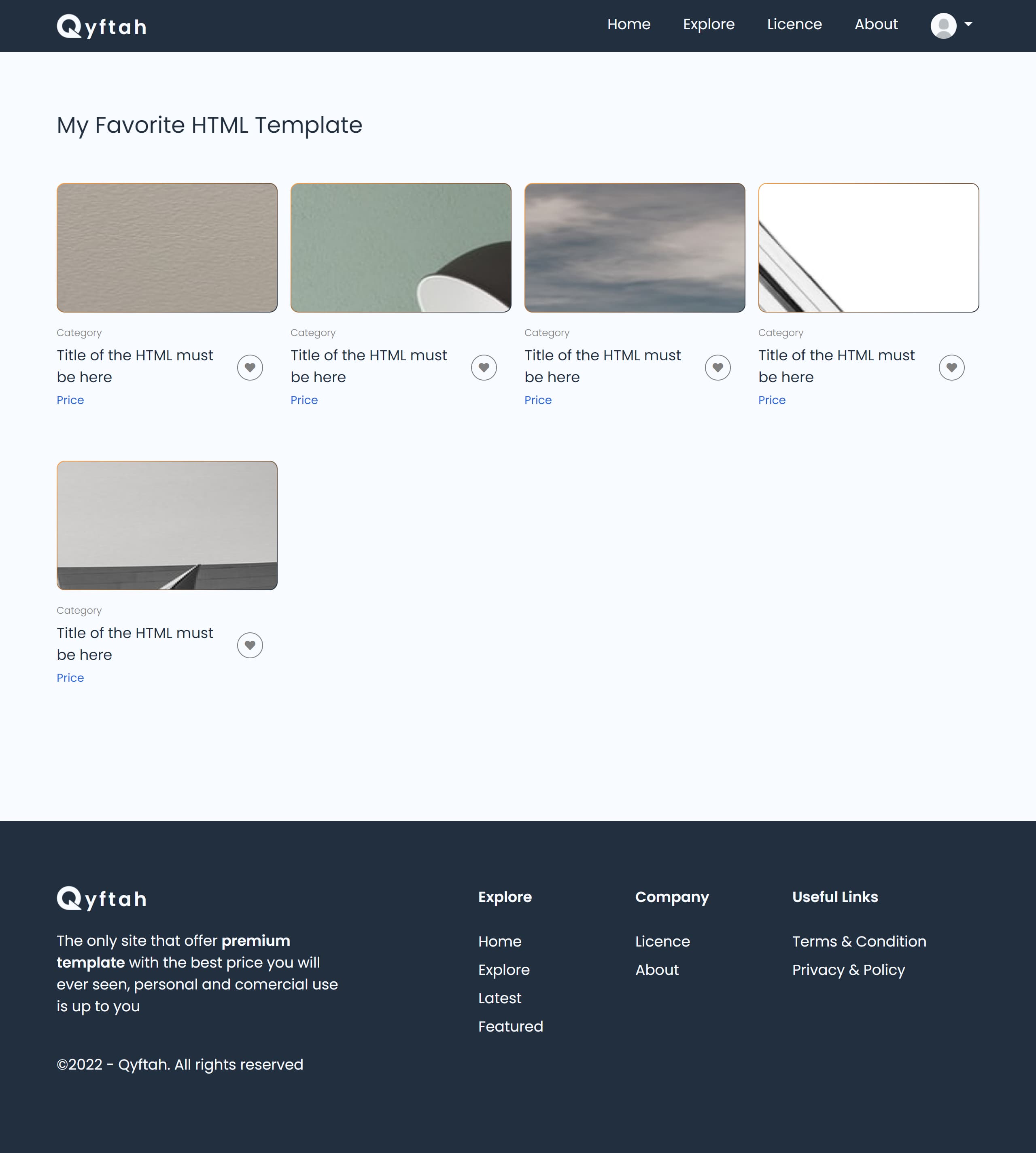Landing page